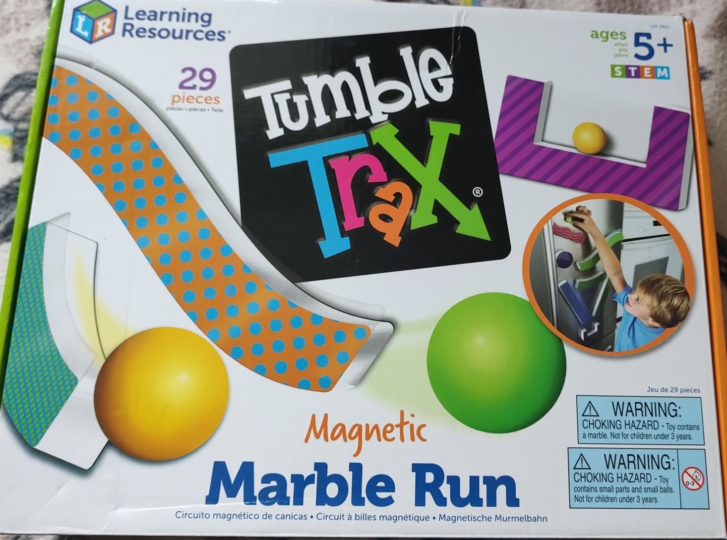 Гра магнітна Tumble trax marble run Learning resources