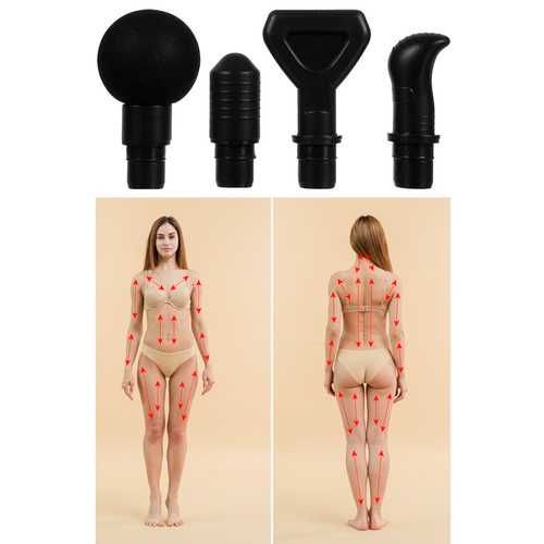 PISTOLA DE MASSAGEM 30 VELOCIDADES + 6 HORAS DE BATERIA + 10 TIPS