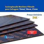 Contraplacado Maritimo Filmado Para Cofragem: 15mm , 18mm , 21mm -Novo