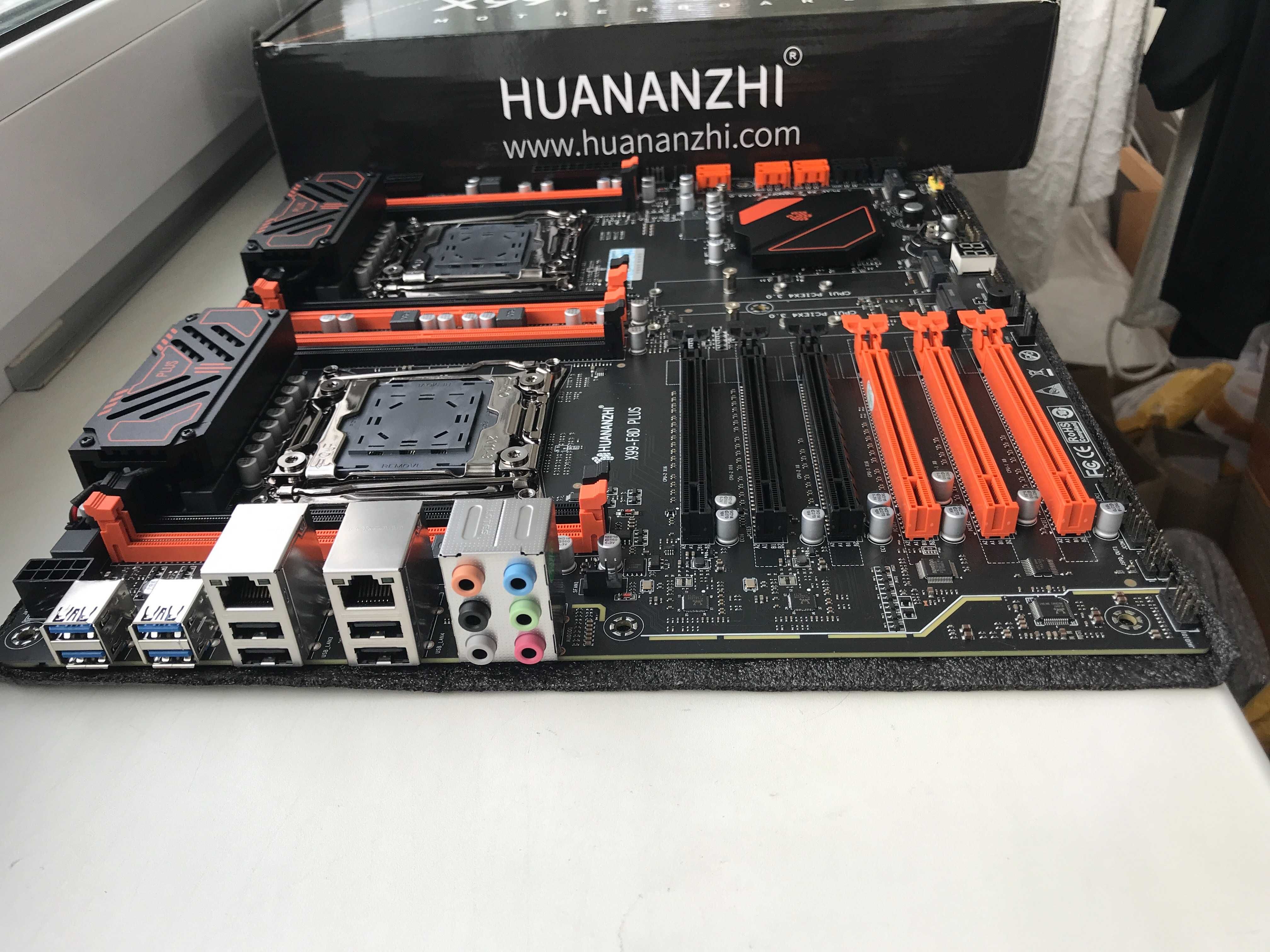 Huananzhi X99 F8D Plus Dual нова плата сокет 2011-3