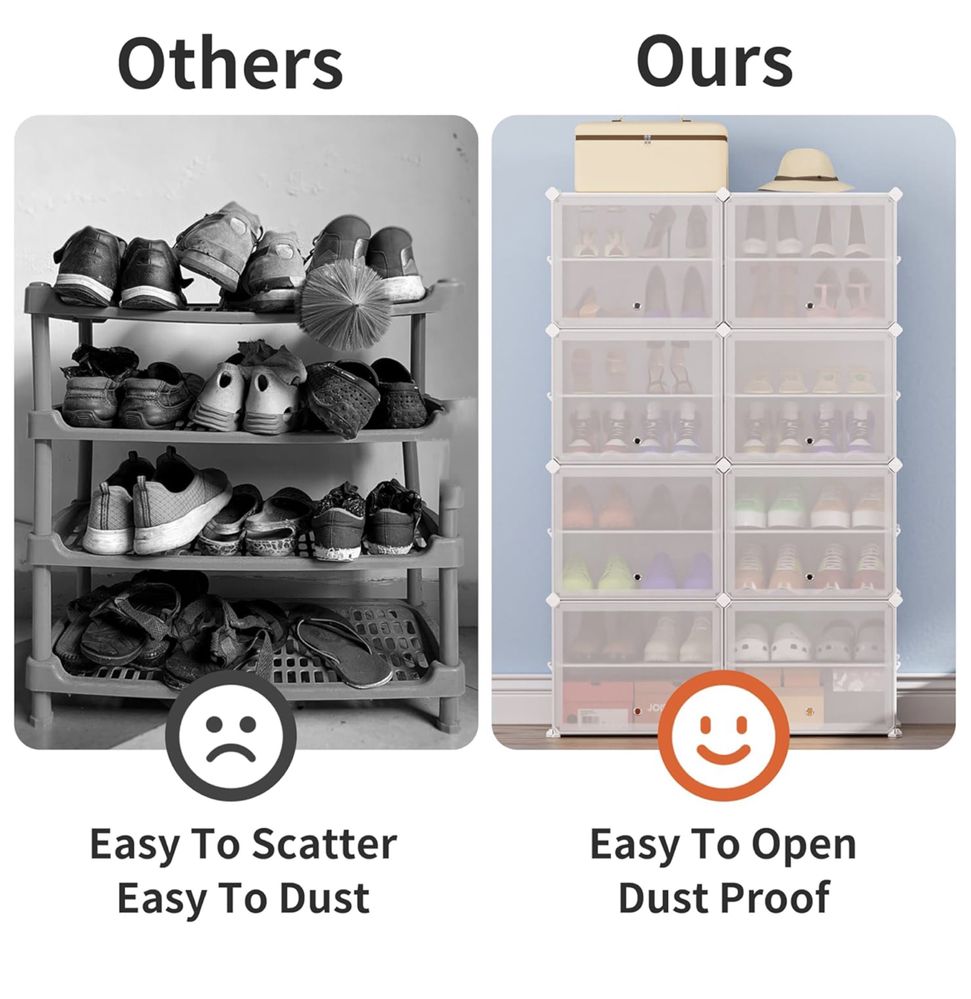 Nowa szafka, regał, plastikowy modulowy organizer na buty, 48 par!