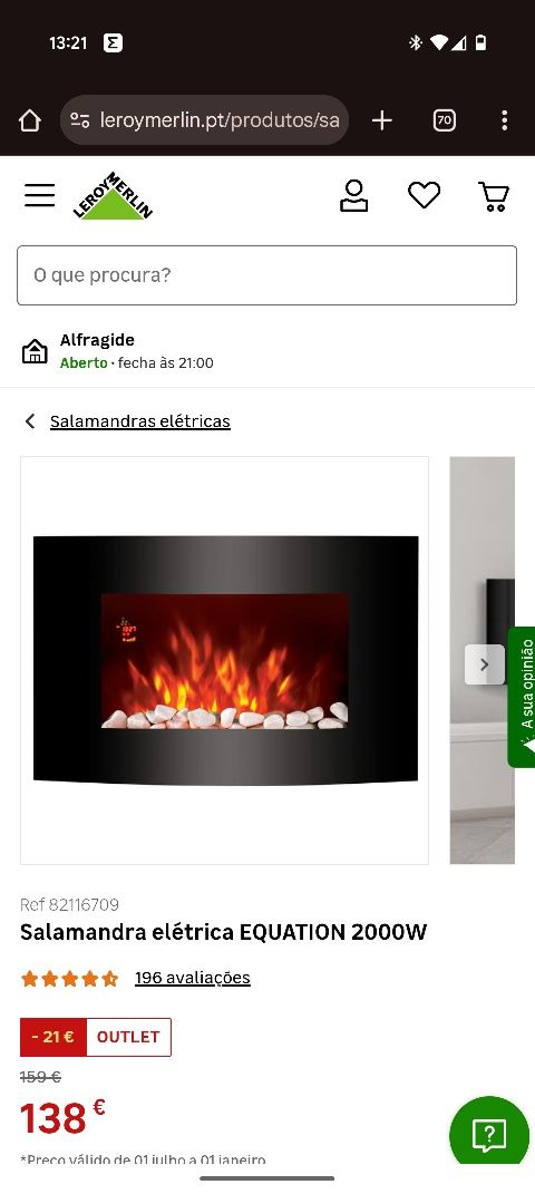 Lareira eléctrica