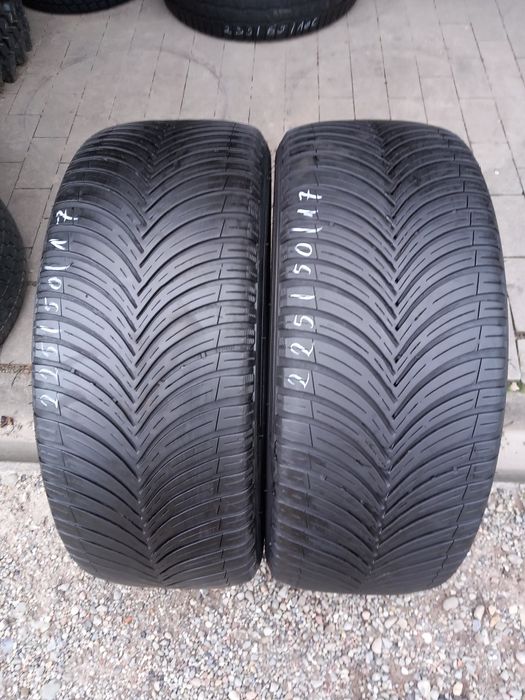 2x Opony Używane Całoroczne 225/50R17 Kleber
