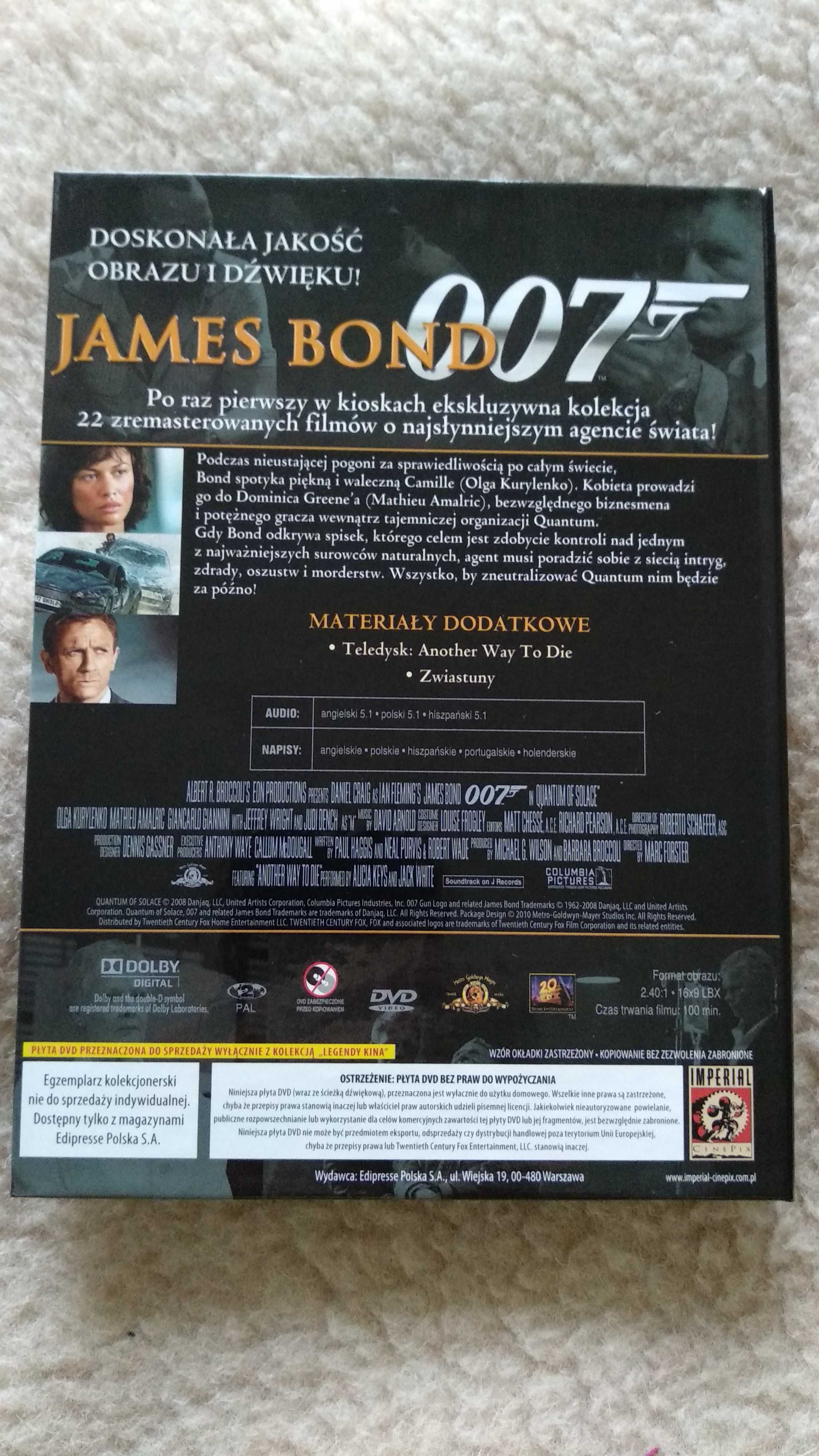 James Bond 007. Quantum of Solace (DVD-Video)