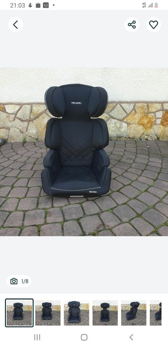 Recaro Milano Seatfix Black fotelik samochodowy 15-36 kg Isofix