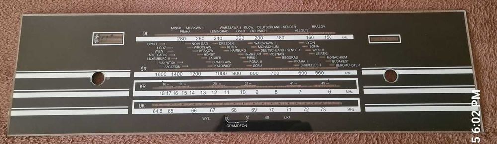 Replika skala skali stare radio lampowe Diora Calypso 62127