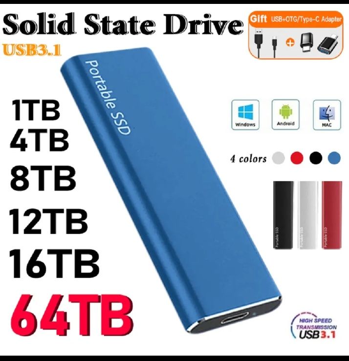 Накопитель SSD на 16 терабайт