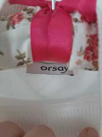 Orsay sweter golf damski w paski vintage y2k szaro biały elegancki