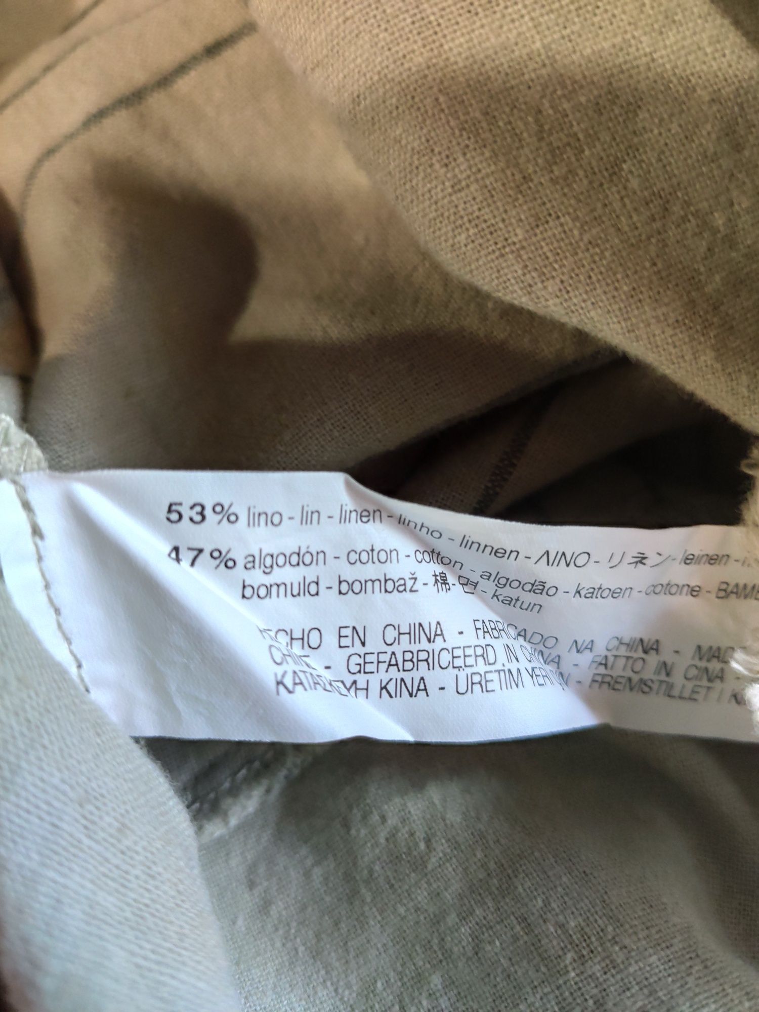 Платье Zara лён и хлопок