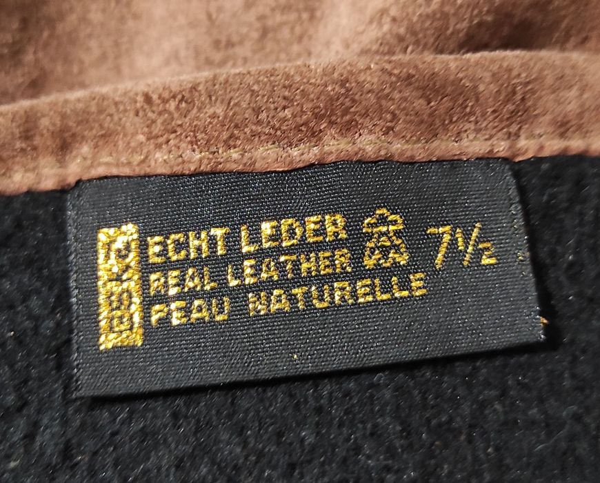 Перчатки из натуральной замши (кожа)