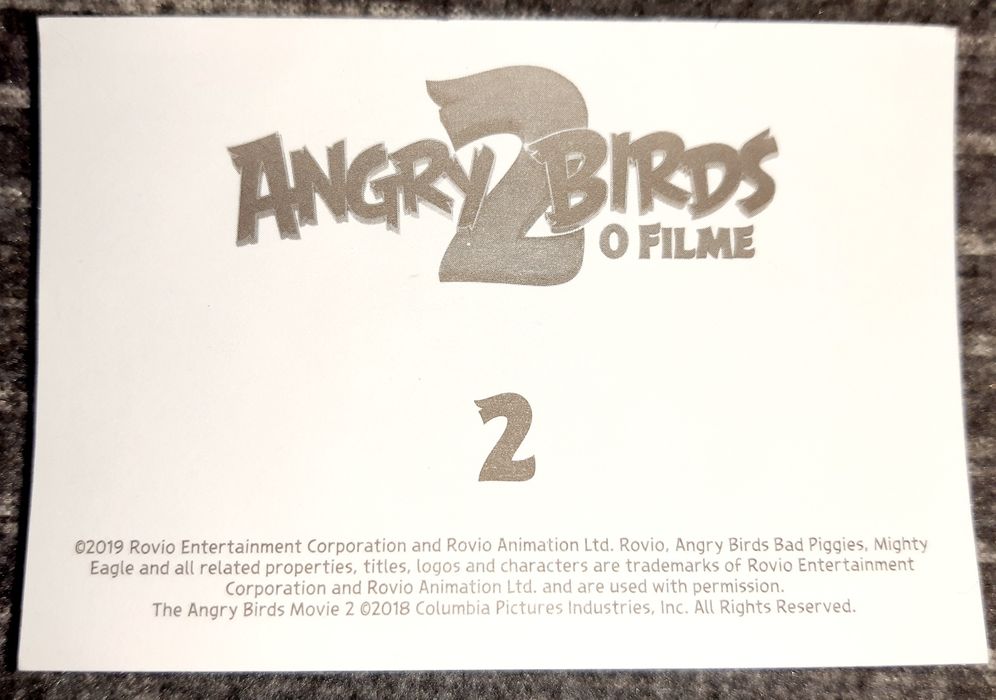 Coleção Cromos Angry Birds 2 O Filme do Continente 2019 - Avulso,