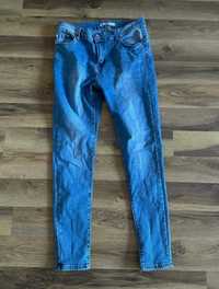 M. Sara niebieskie jeansy spodnie jeansowe damskie skinny straight M/L