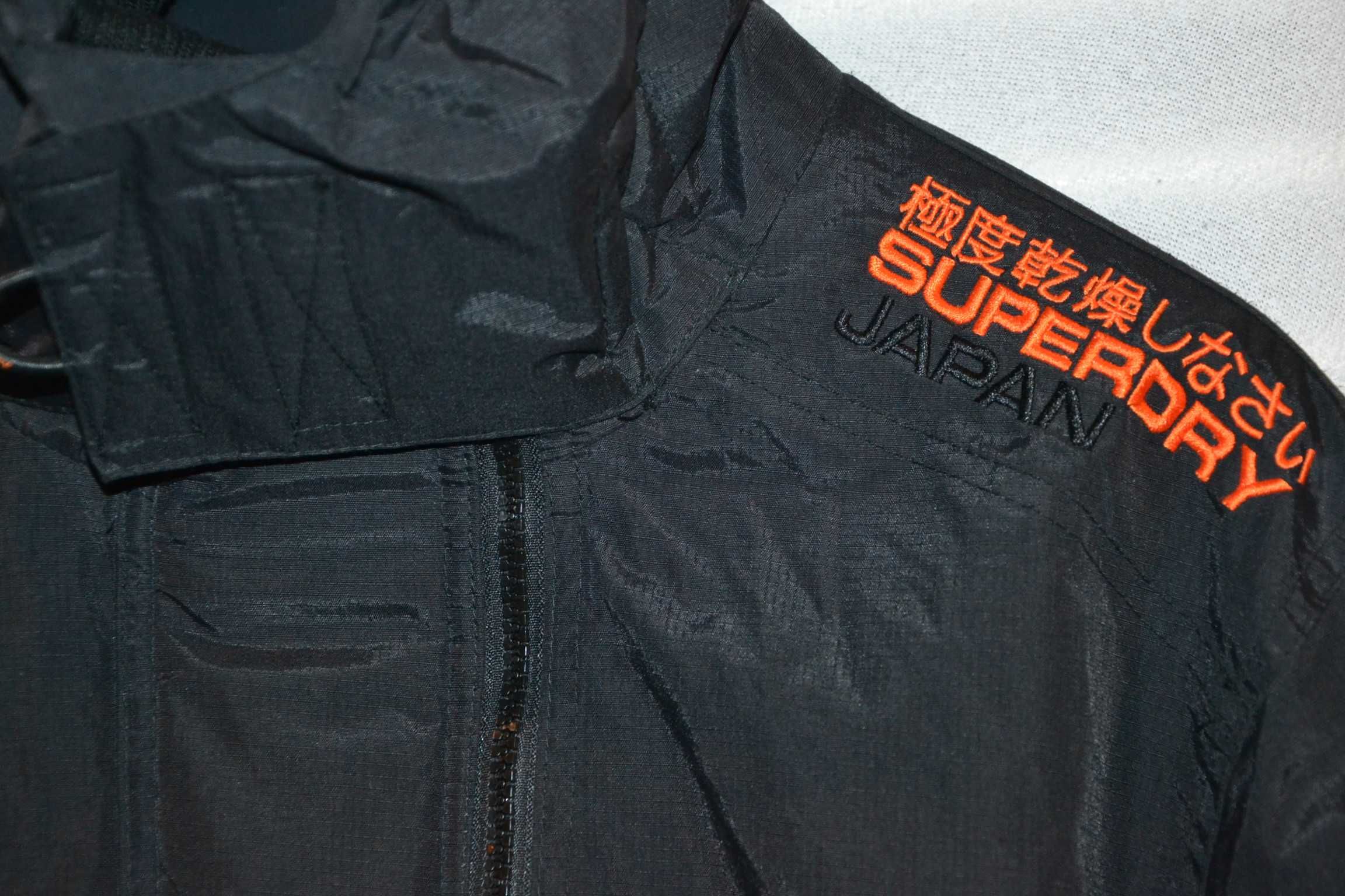 SUPERDRY Japan Windcheater Kurtka Kaptur L Oryginalna 100% Super Stan