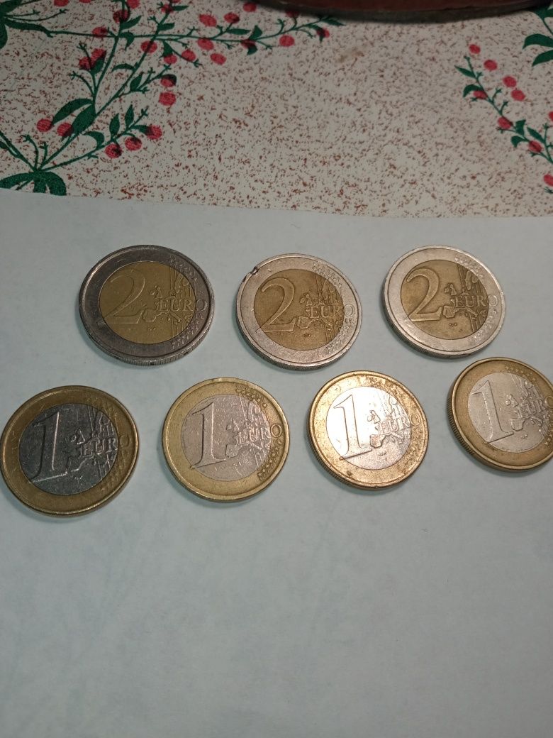 Монети євро діючі