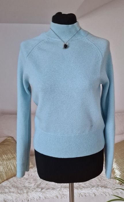 Sweterek blue welna z kaszmirem"Calvin Klein".