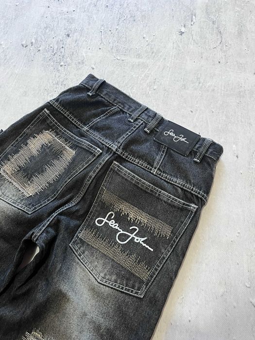Szerokie spodnie Sean John / baggy y2k denim