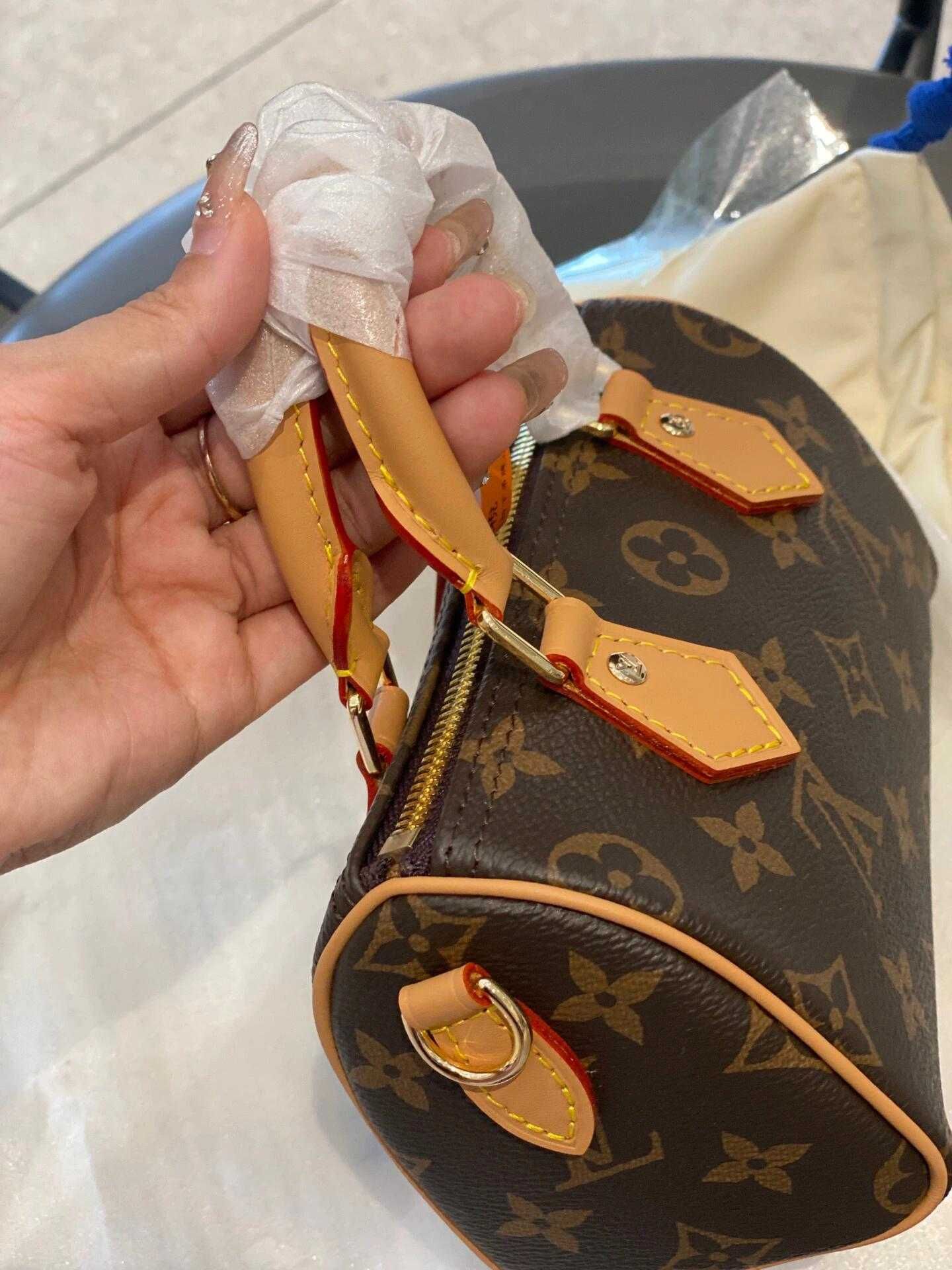 Nowe LV LOUIS VUITTON nano speedy Torebki damskie