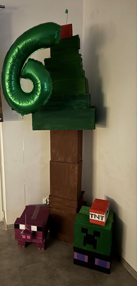 Sprzedam ozdoby minecraft handmade dekoracje urodzinowe