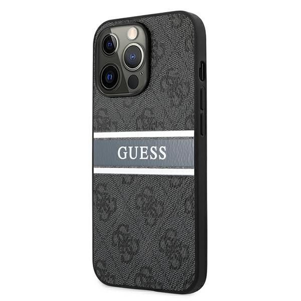 Etui Guess do iPhone 13 Pro Hardcase 4G Stripe Grey