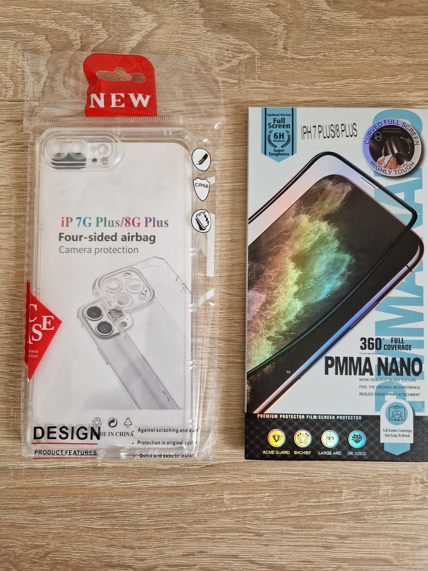 Zestaw do Iphone 7/8 Plus Case Antishock + szkło hybrydowe