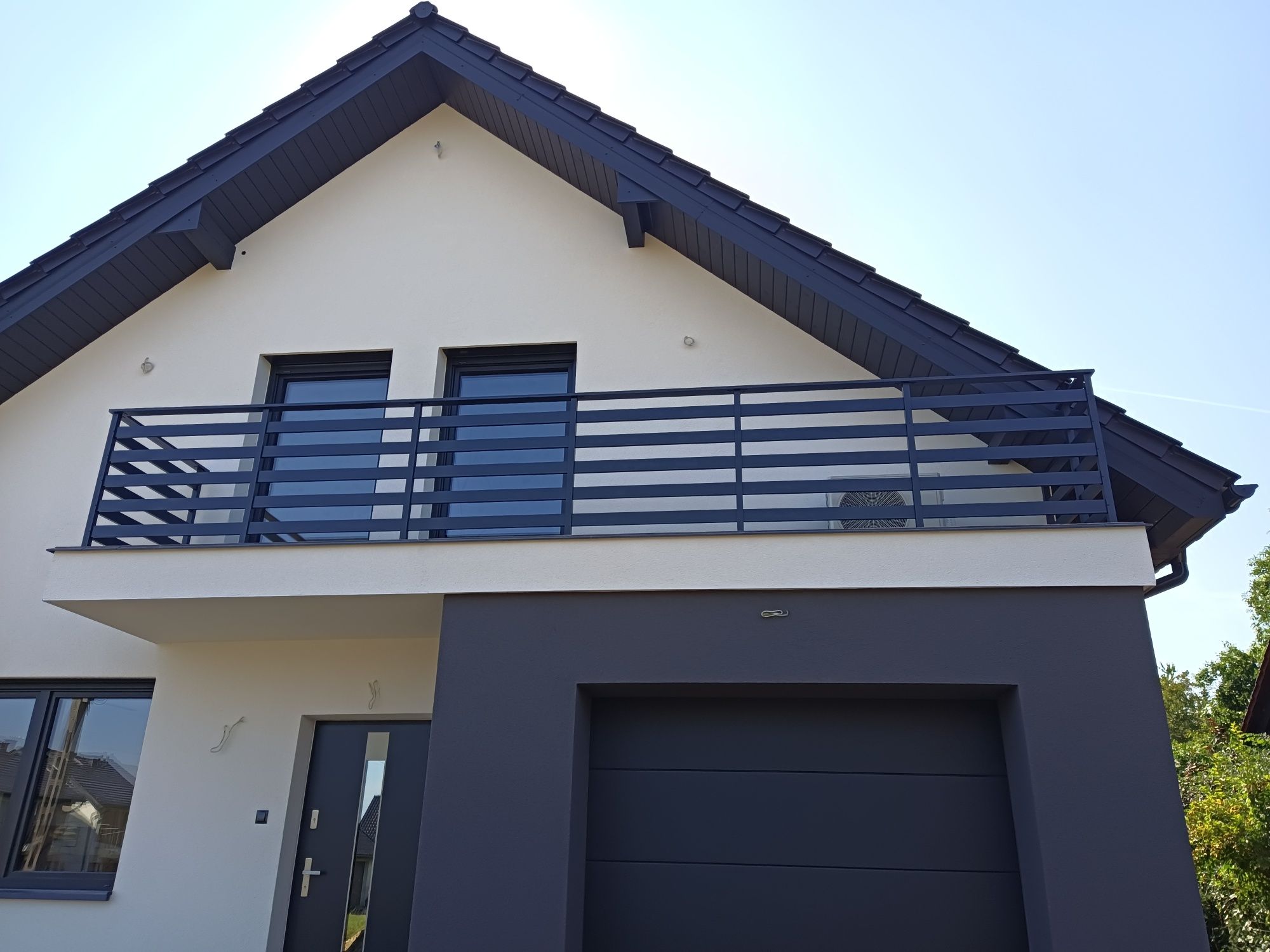Balustrada,nowoczesna,aluminiowa malowana proszkowo