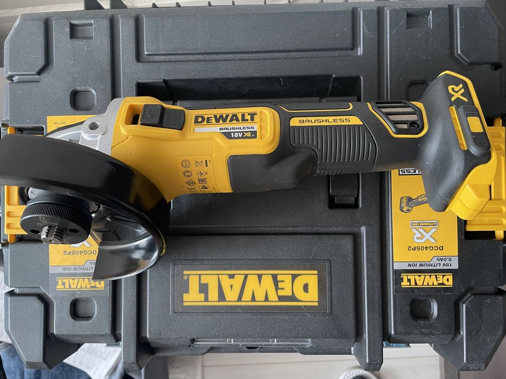 Nowy Dewalt DCG405p2 / 2x akumulator 5ah / ładowarka