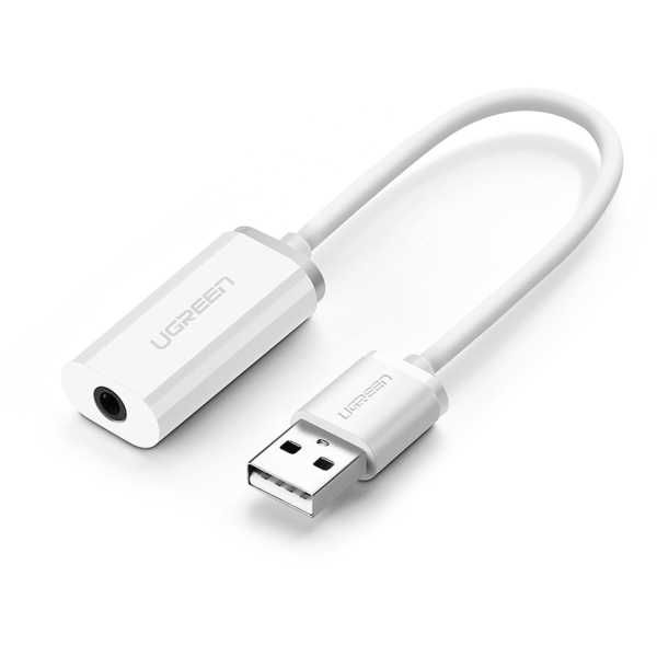 (Venda rapida) Placa de Som USB UGREEN US206 com Jack 3.5mm