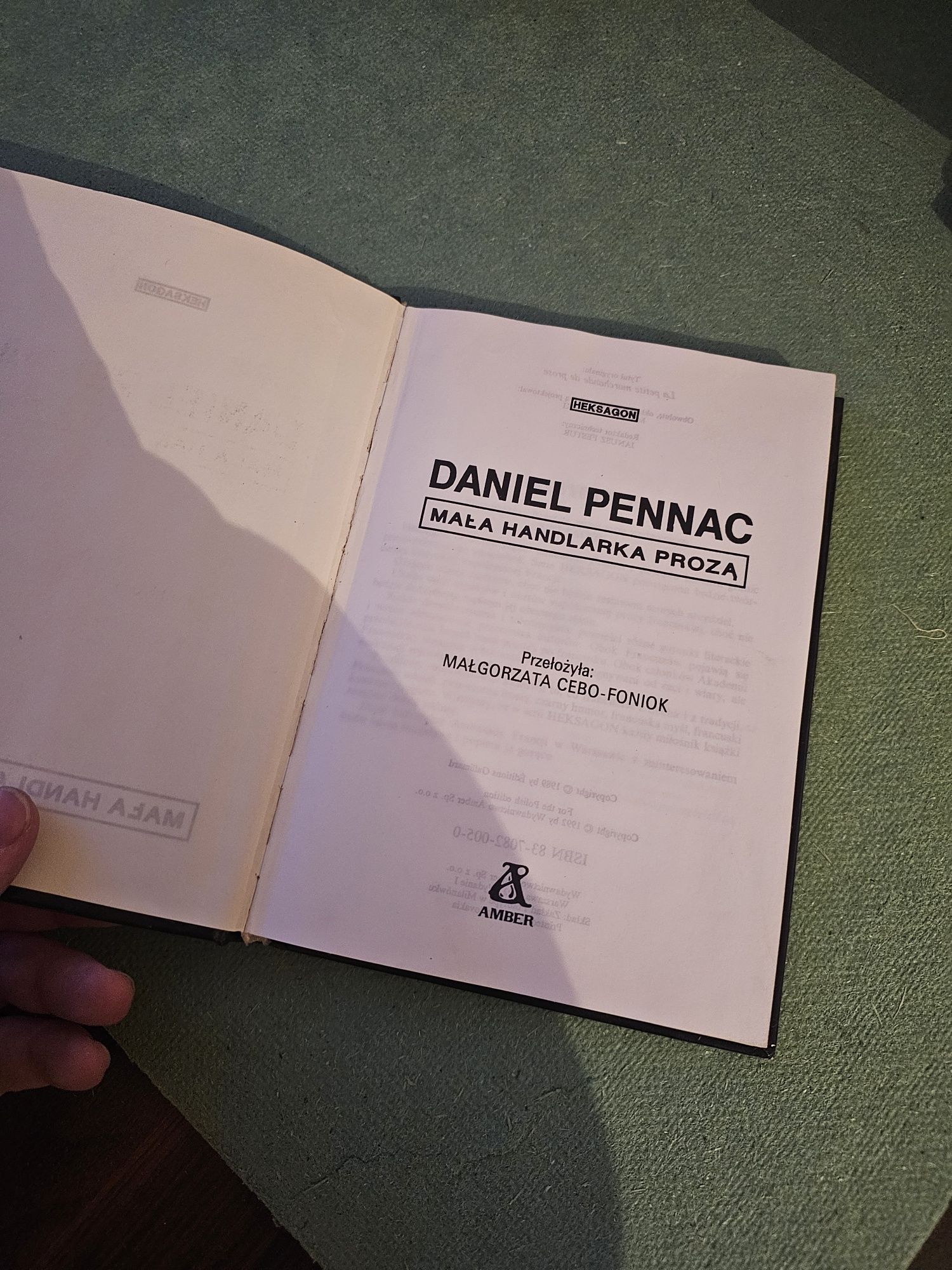 Książka Mała handlarka prozą daniel pennac