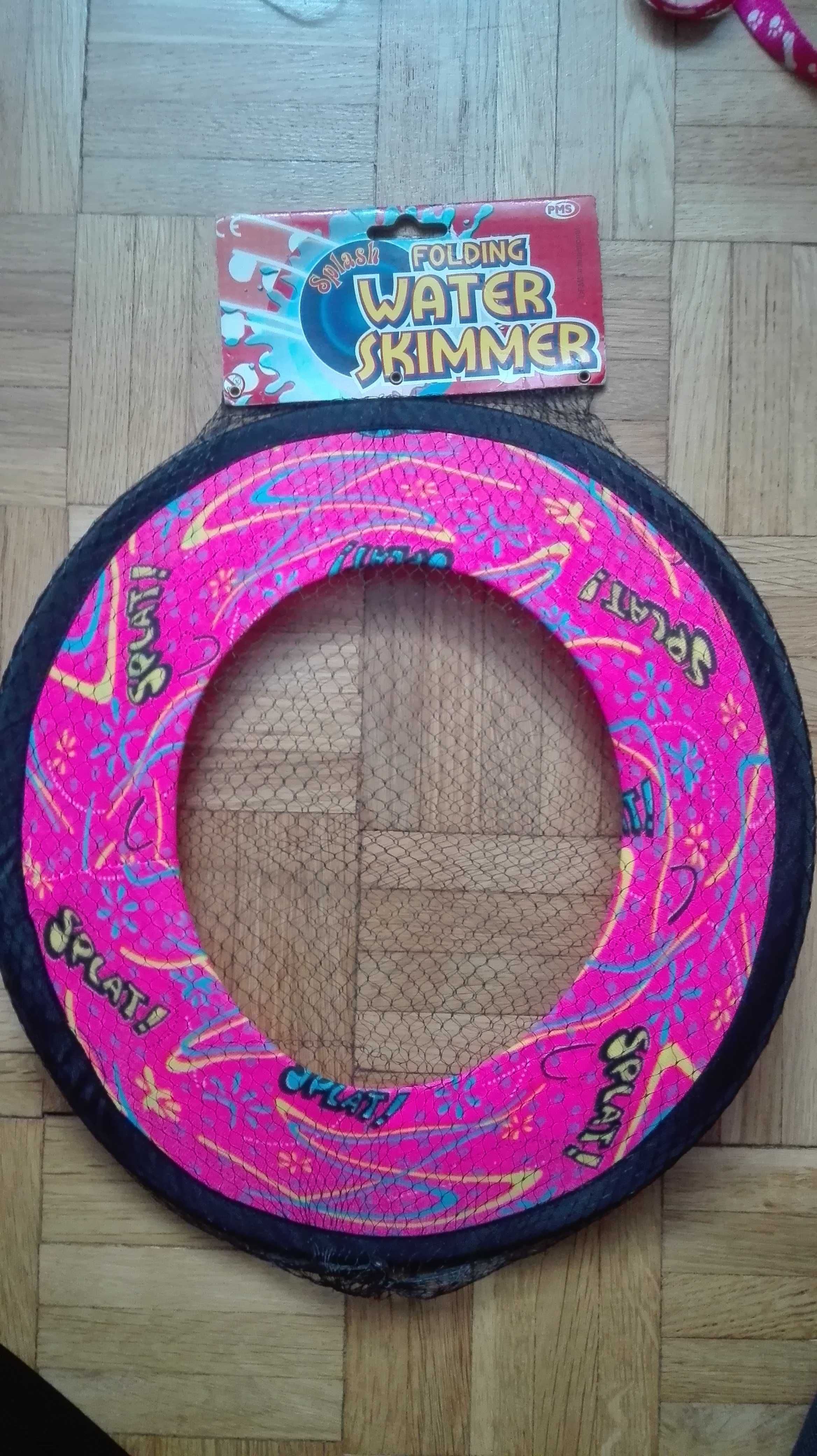 Różowe frisbee folding water skimmer