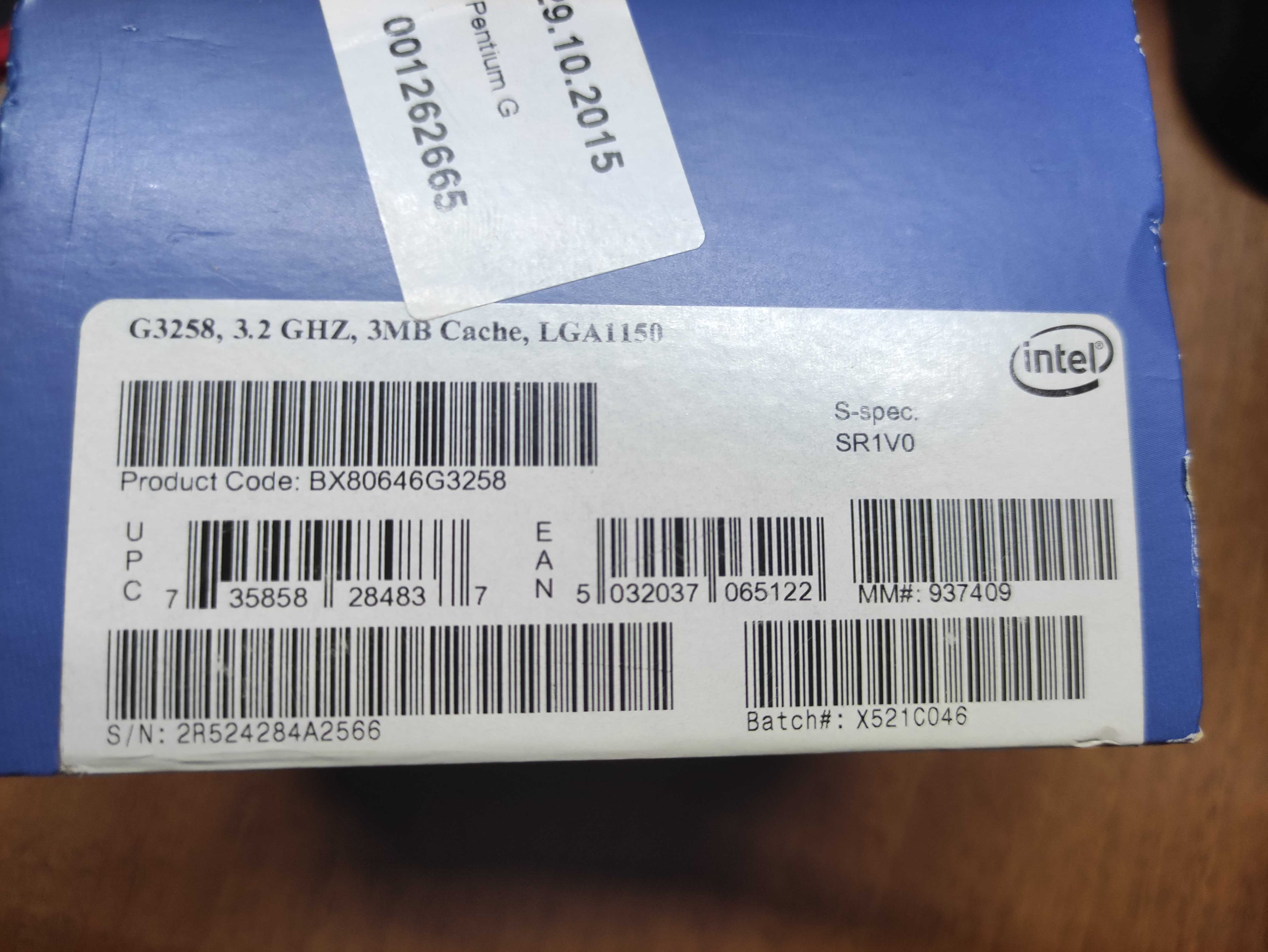 Intel Pentium g3258 BOX lga 1150