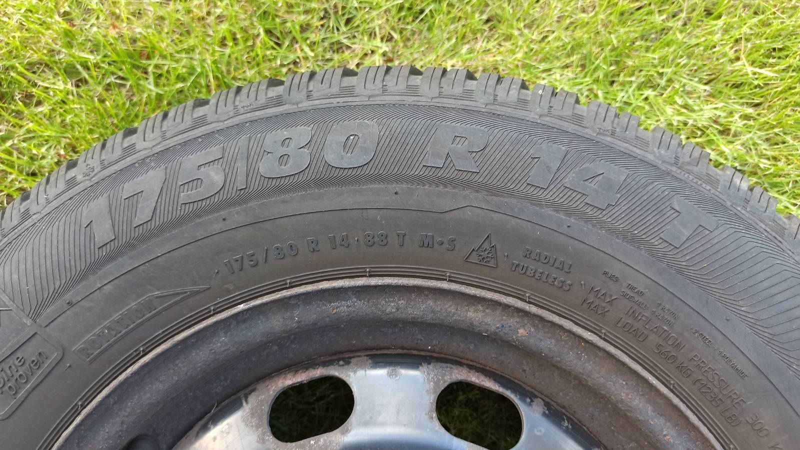 Резина 175/80/r14 SEMPERIT Master Grip 2 с Диском,запаска,шина,колесо