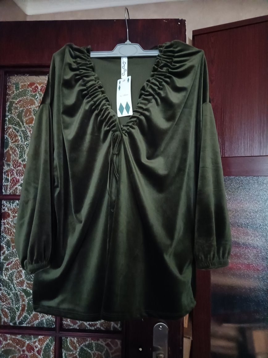 welurowa bluza a'la hiszpanka