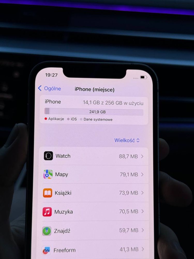 iPhone 12 256gb Mietowy Bateria 93%