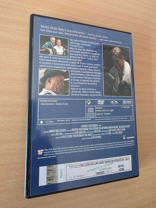 Filme em DVD "Million Dollar Baby - Sonhos Vencidos" de Clint Eastwood