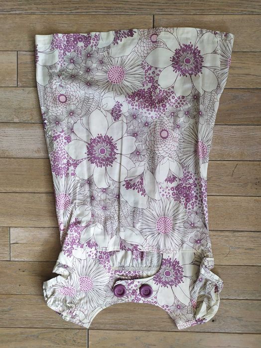 Sukienka boho tunika w kwiatki M krótki rękaw New Look