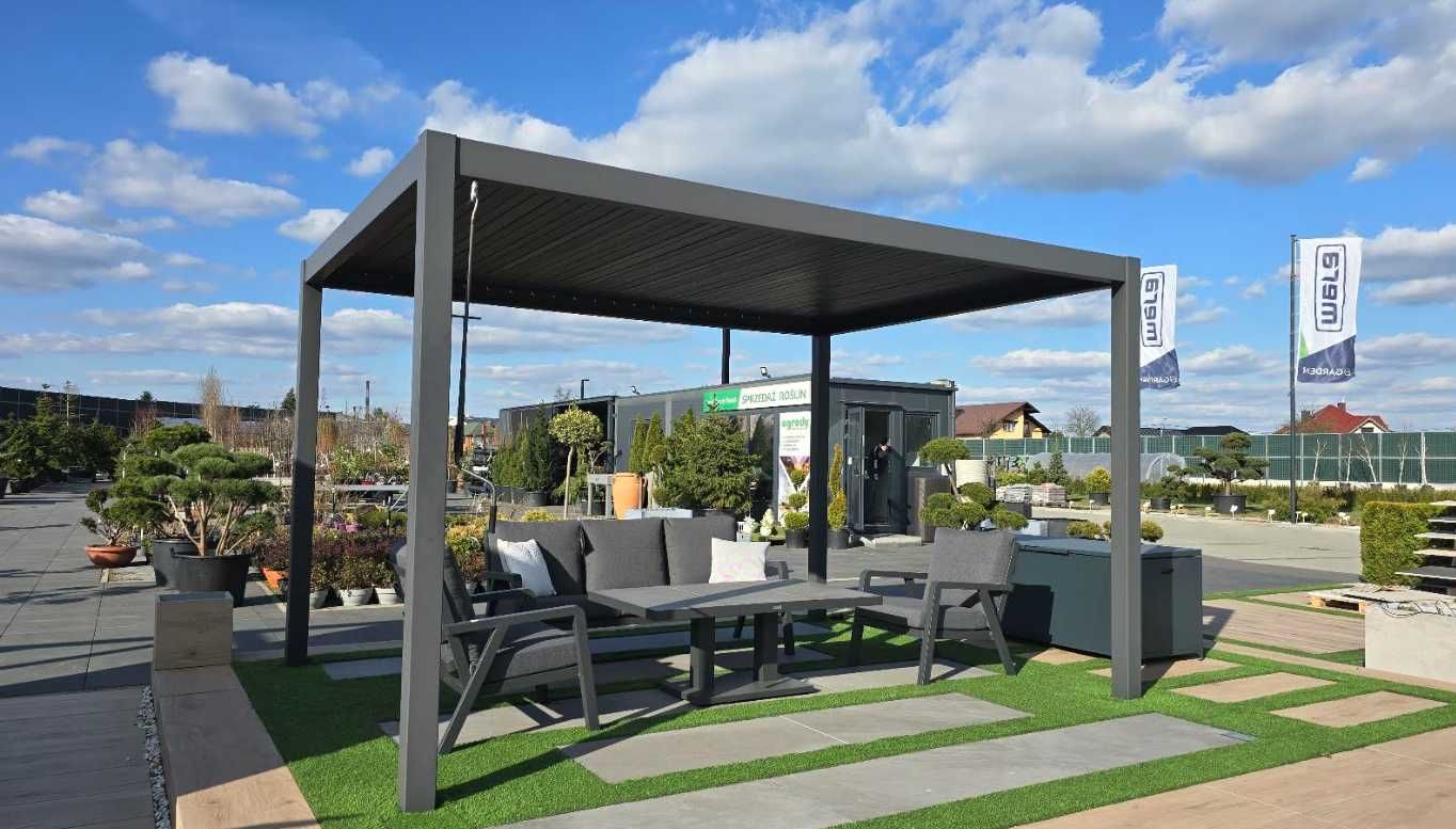 Zadaszenie / pergola PERARA 400x300 antracyt - wyprzedaż ekspozycji