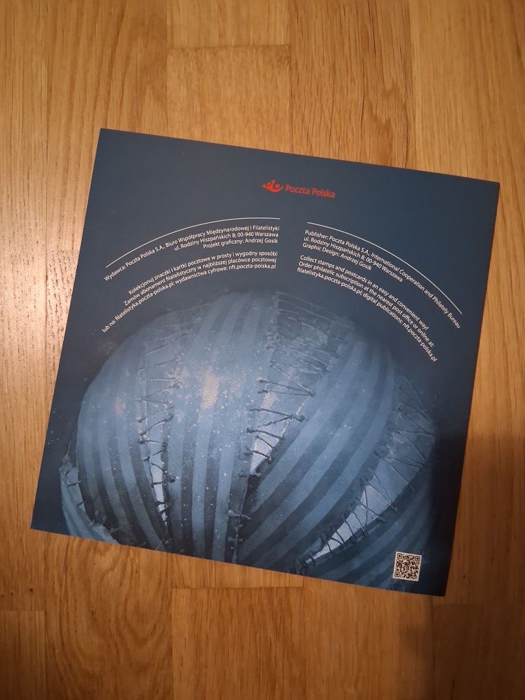 Kryptoznaczek W przestworzach komplet znaczków (4 szt.) folder