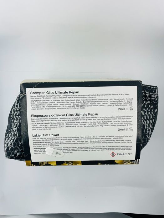 Zestaw 4 produktów do pielęgnacji włosów w kosmetyczce Gliss Taft
