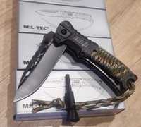 Нож складной Mil-Tec 15318410+паракорд+огниво кресало для вогню
