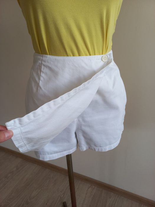 Białe spódnicospodenki damskie 100% bawełna J. CREW