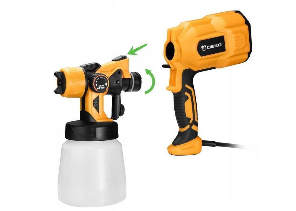 Profesjonalny PISTOLET MALARSKI Deko 550W Nowy 800 ml Kurier 0zł