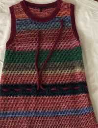 Vestido de malha Mohair Benetton