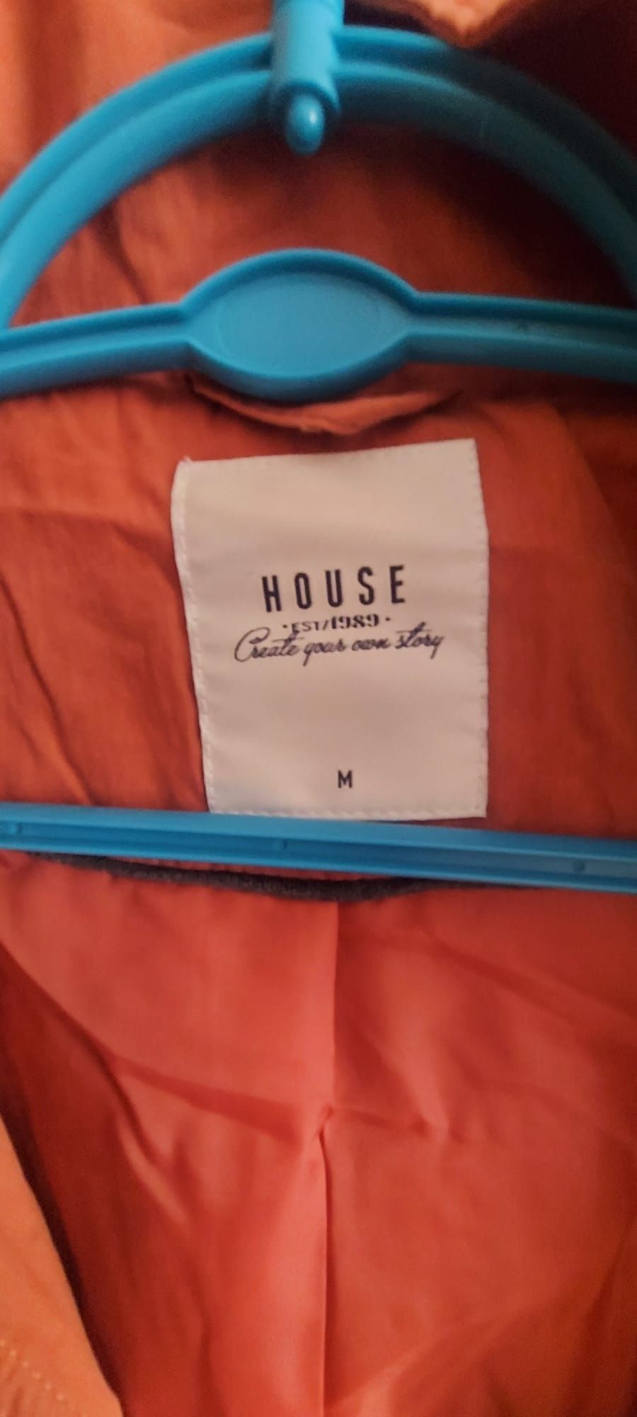 Ceglasta parka rozmiar M