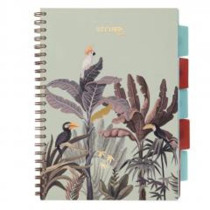 Kołozeszyt Pads A4/100K kratka Afryka pastel ziel Strigo ,233x308 mm