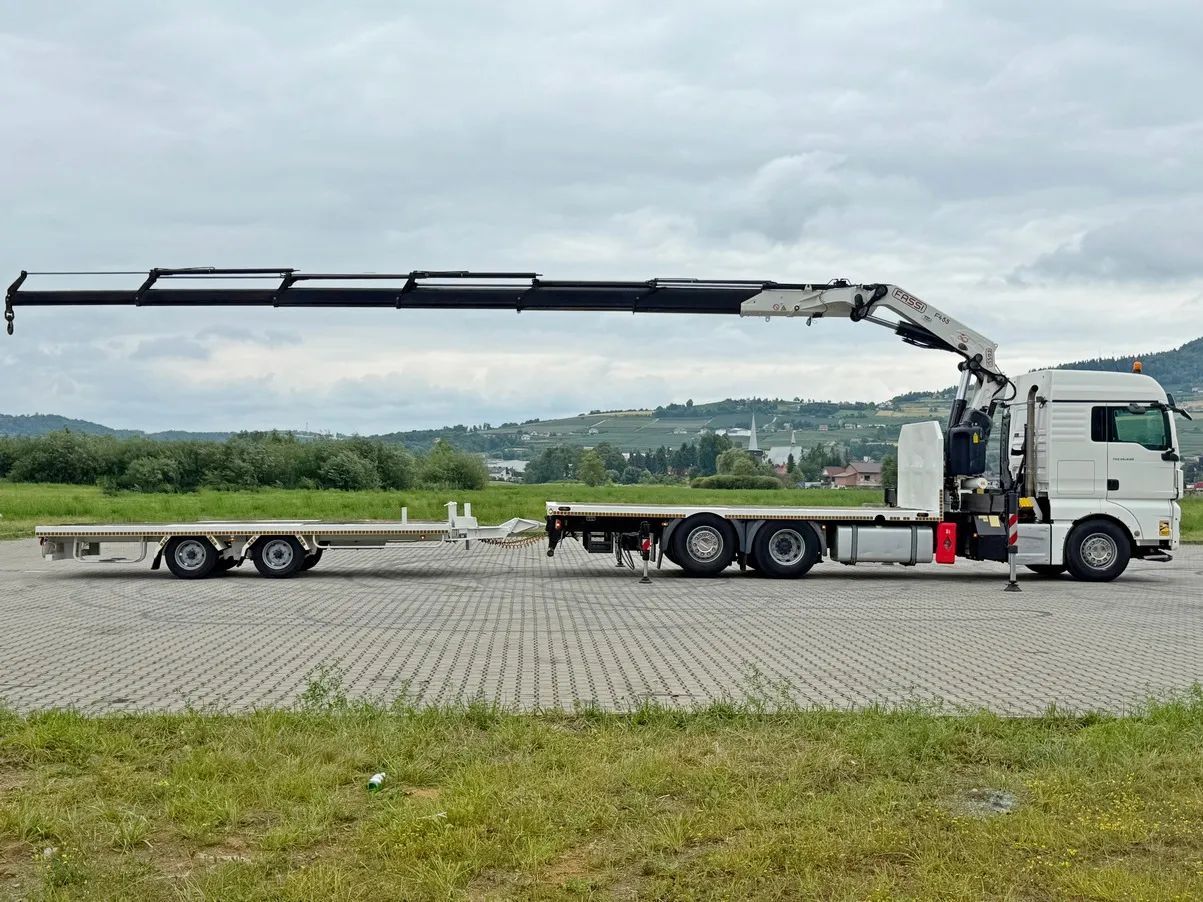 MAN TGX 26.440 * FASSI F455A.2.26E + PILOT + PRZYCZEPA * STAN BDB
