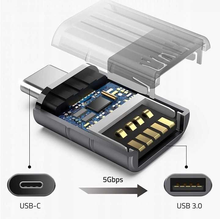 Adapter przejściówka USB-C typ C na USB 3.0 konwerter OTG 2szt