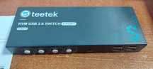Steetek Dual DP Monitor Kvm-переключатель, USB 2.0 4K 60Hz Displayport