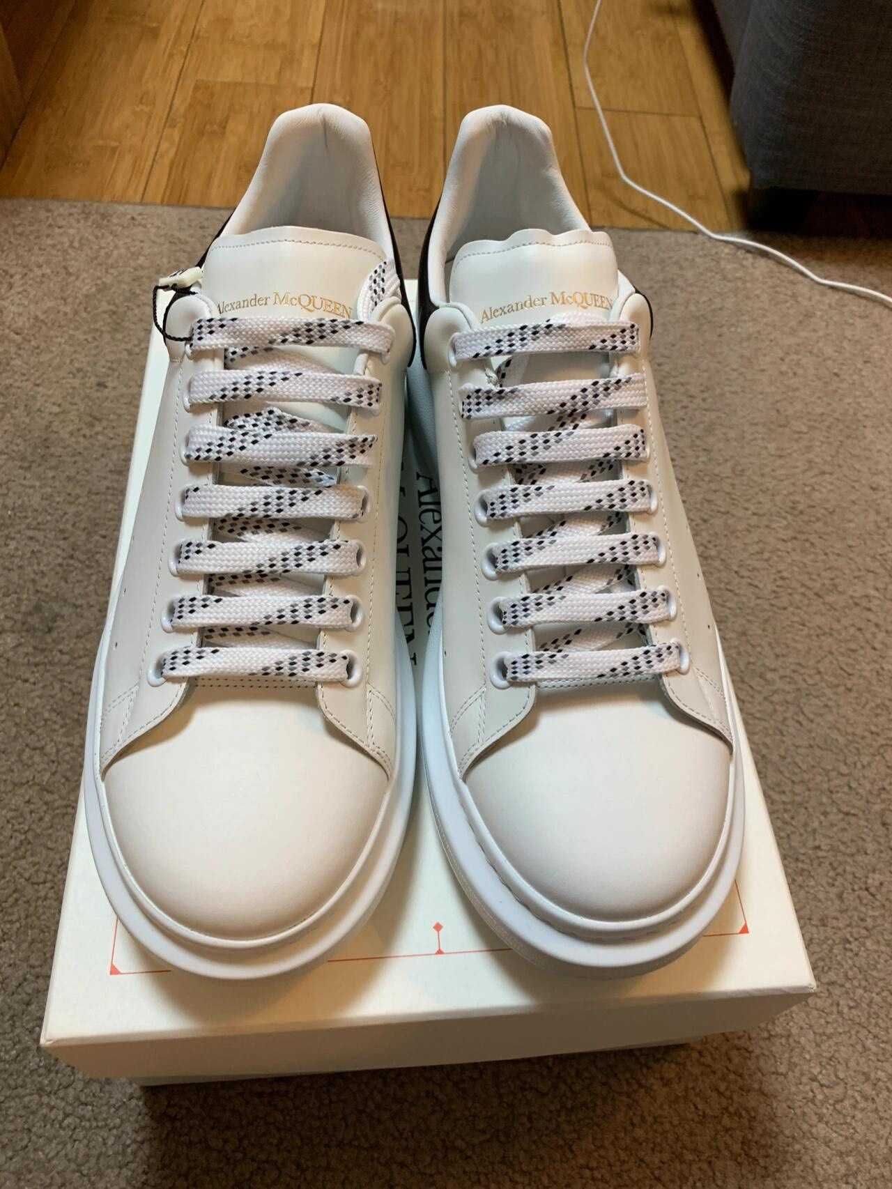 WhiteBlack\AlexanderMcQueen*Damskie*Moda UnisexTrampki.43
