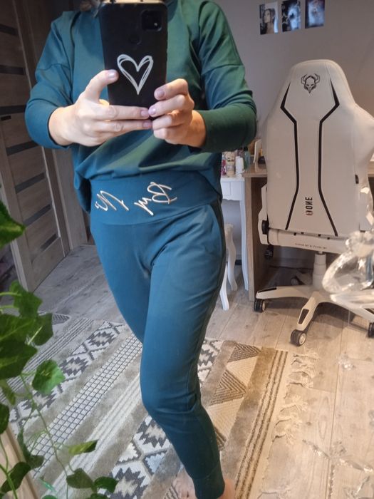 Dress By Me, butelkowa zieleń, r. S, 36 stan bardzo dobry