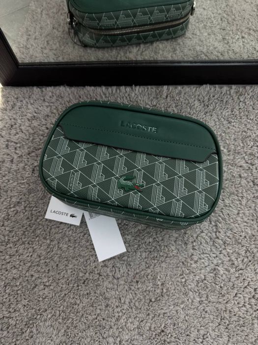 Месенджер Lacoste Monogram зелений/ сумка лакоста монограм зелена